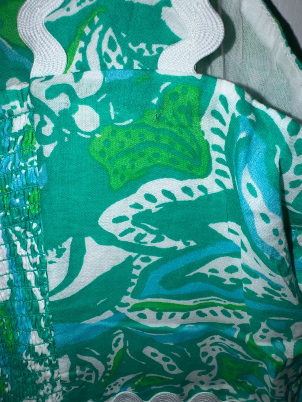 Lilly Pulitzer Botanical Green Safari Sangria Pollie Cotton Midi Dress Size 10 - Picture 9 of 10